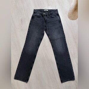 Zara women Dark Gray Straight Jeans